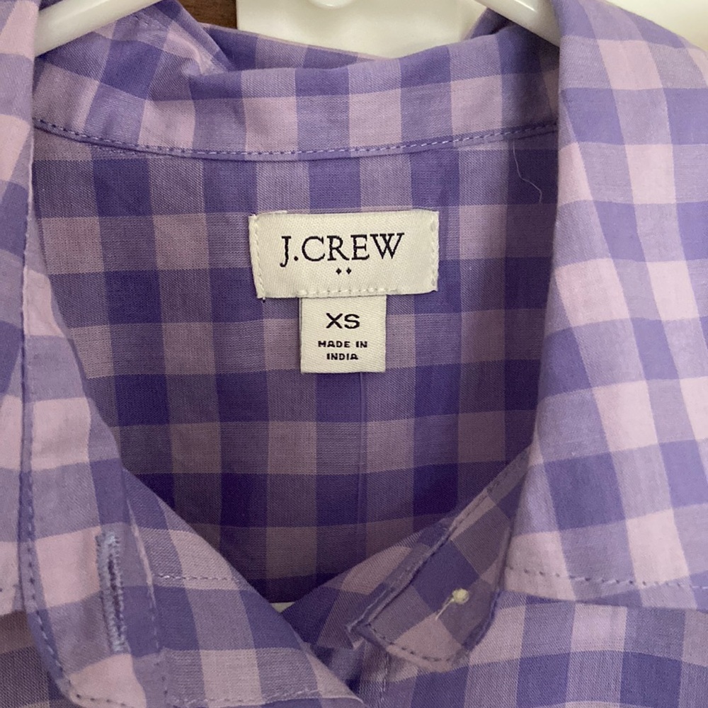 Purple long sleeve shirt